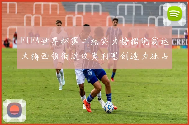 FIFA世界杯第二轮实力榜揭晓翁达夫梅西领衔进攻奥利塞创造力独占鳌头